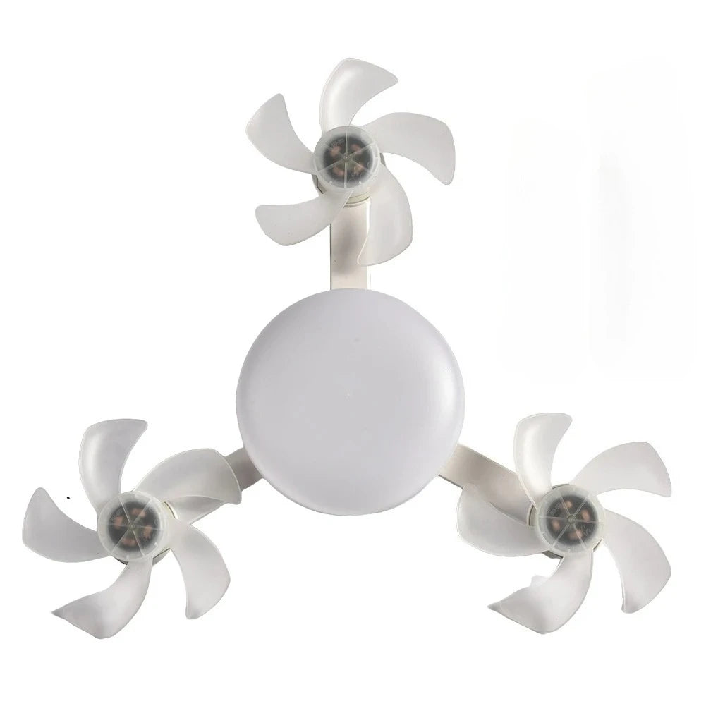 Modern Smart Ceiling Fan Light – Silent Remote-Controlled Dimmable LED