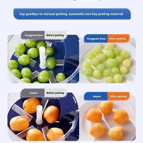 Automatic Electric Peeler Machine - Hands-Free Skin Remover for Fruits