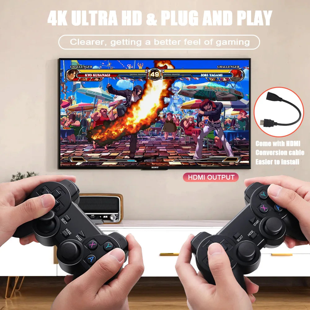 Retro Gaming Console with 2 Joysticks - Improve Center