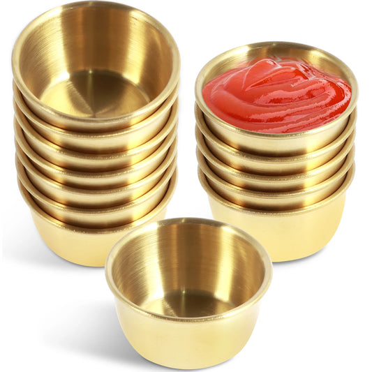 12 Pcs Stainless Steel Dipping Bowls - Improve Center