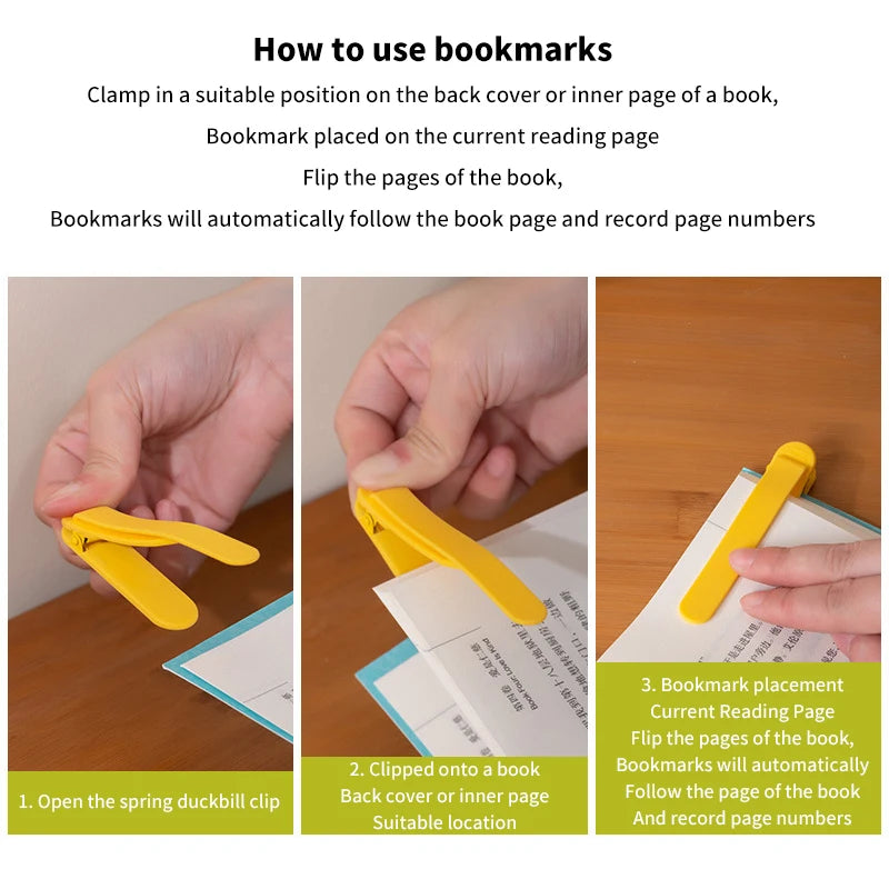 Silicone Bookmark Clips - Improve Center