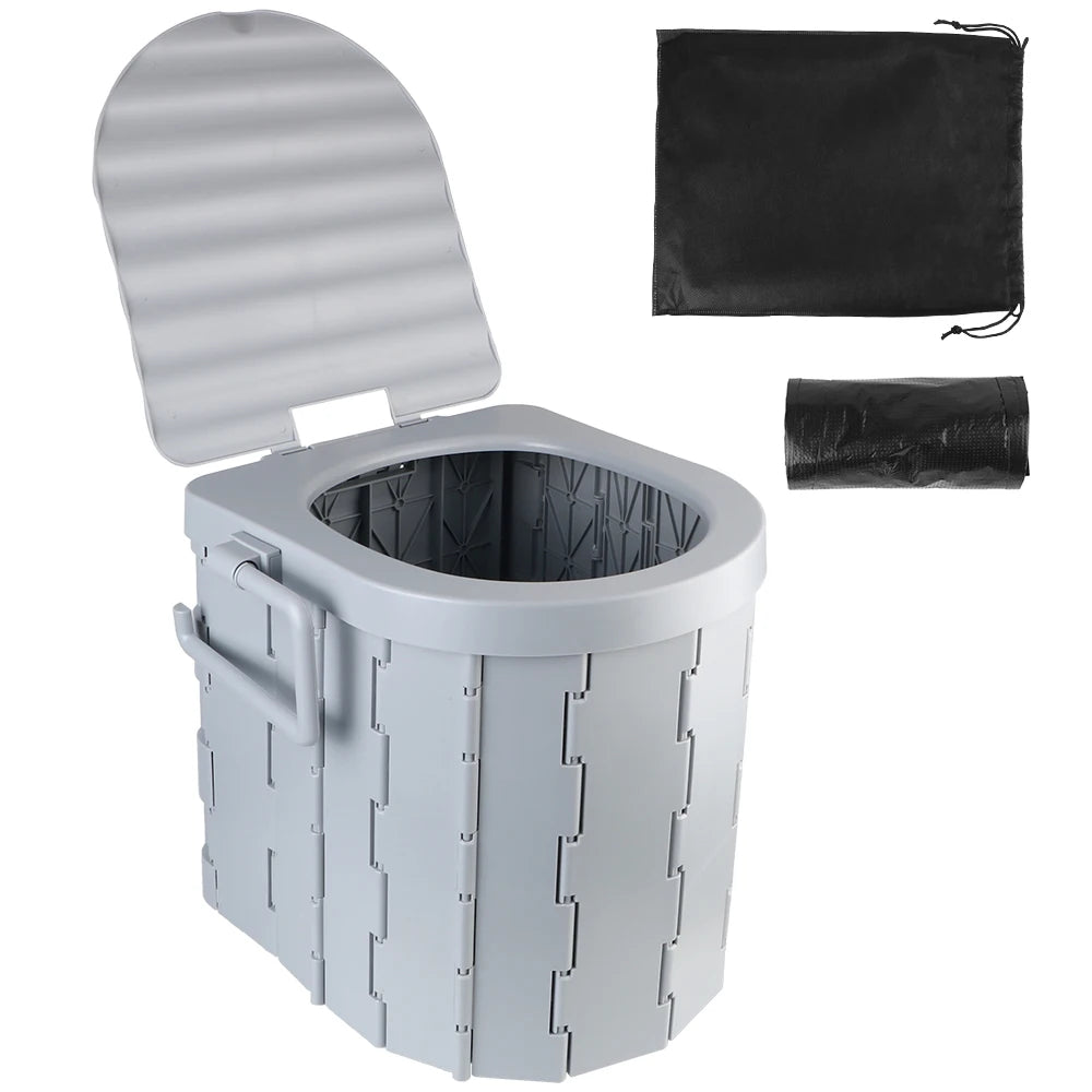 Foldable Travel Toilet – Compact Outdoor Potty for Camping & Emergencies