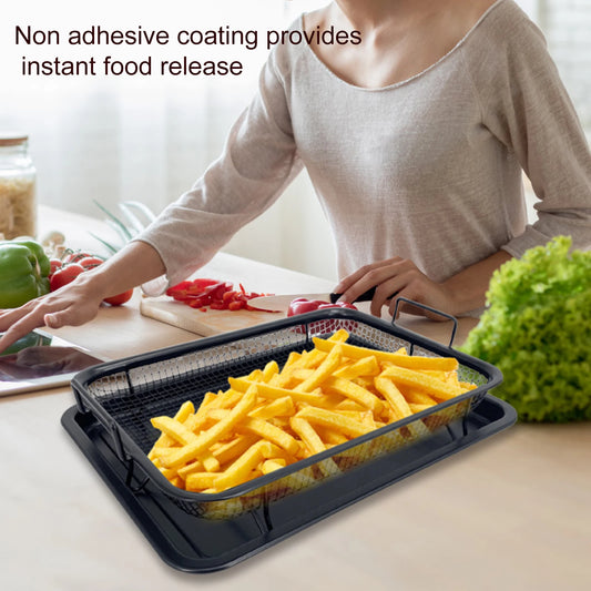 Nonstick Baking Tray & Chips Basket - Improve Center