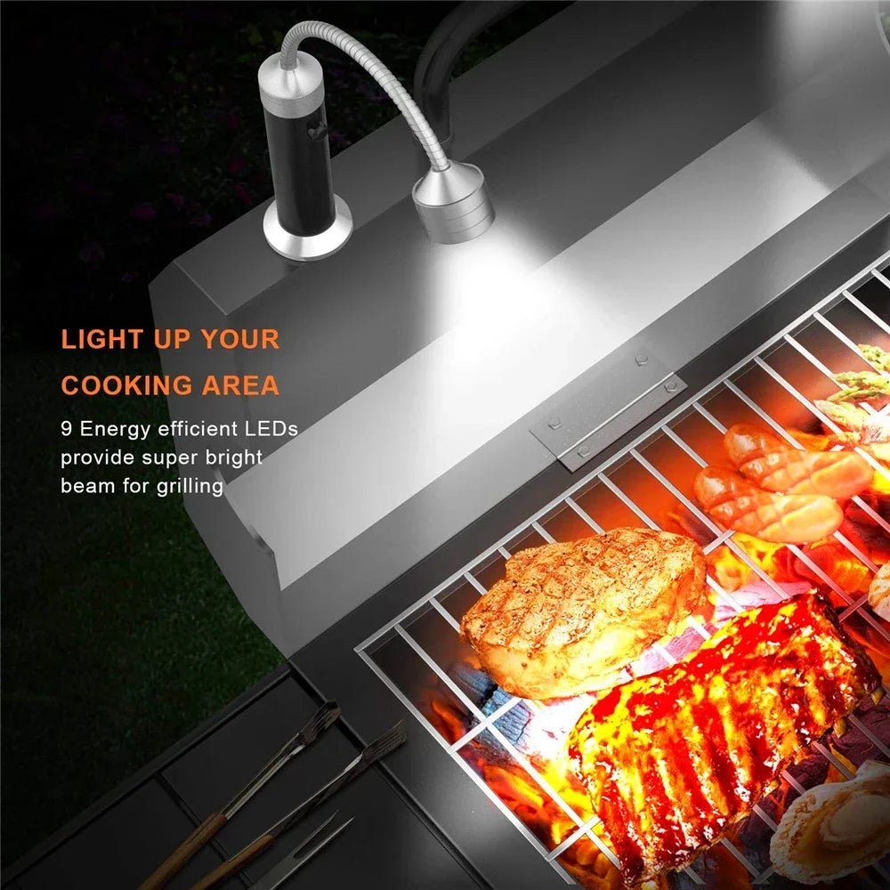 Heat-Resistant Gooseneck Grill Lamps