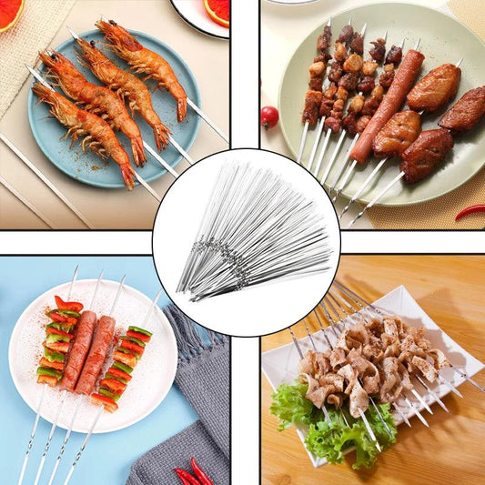 Stainless Steel BBQ Skewers - Improve Center