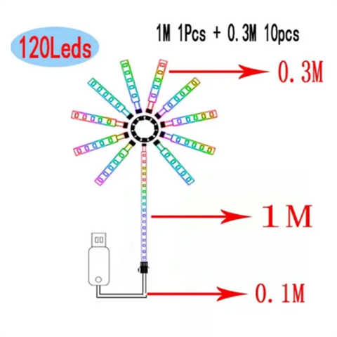 LED Fireworks Light - Improve Center