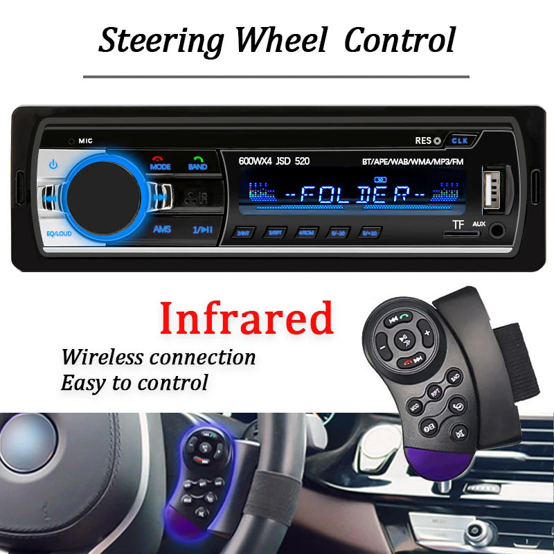 Car Radio 1 din Stereo Player