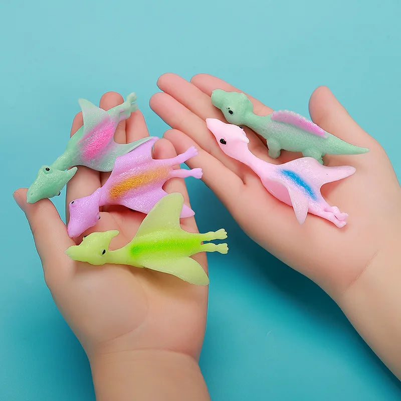 10Pcs Finger Catapult Dinosaur