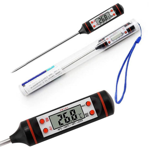 Digital Meat Thermometer, Stainless Steel - Improve Center