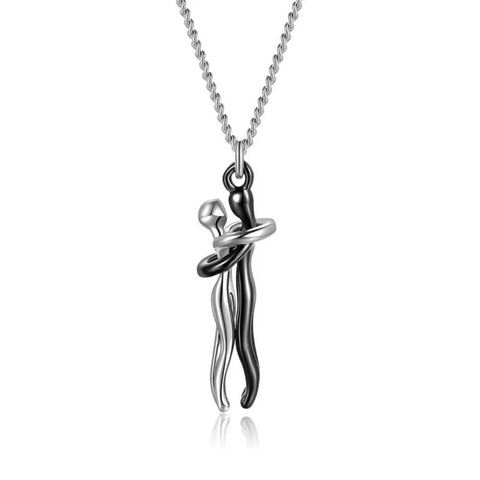 Couple Hugging Necklace - Improve Center