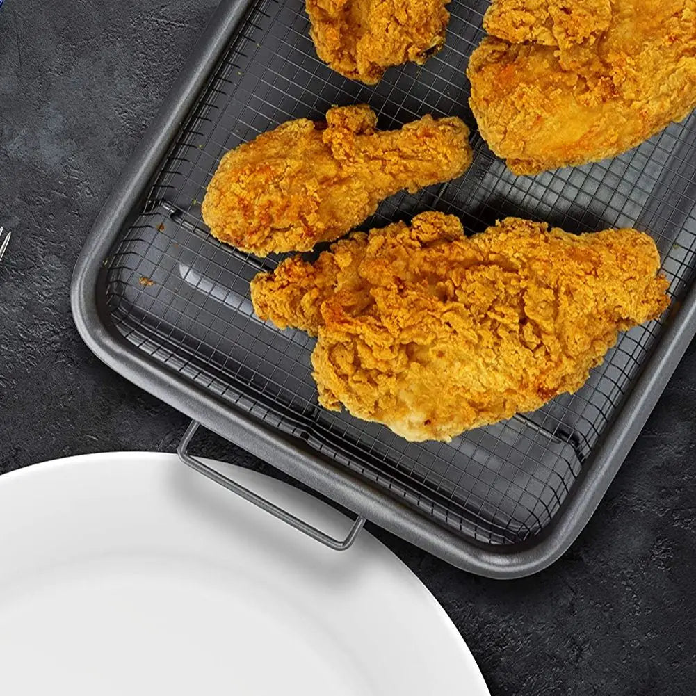 Nonstick Baking Tray & Chips Basket