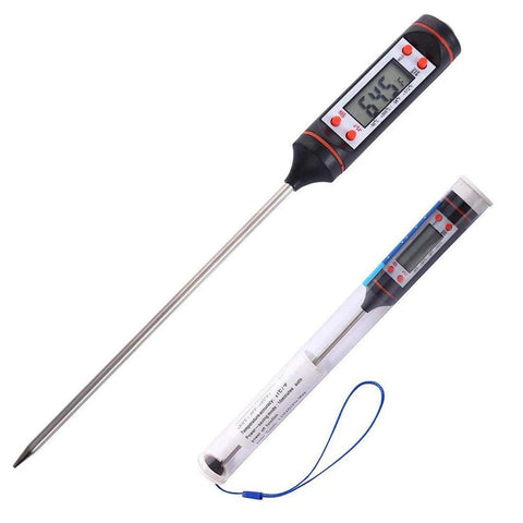 Digital Meat Thermometer, Stainless Steel - Improve Center