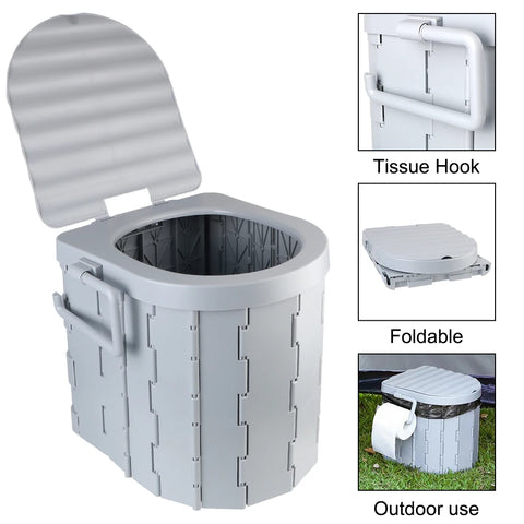 Foldable Travel Toilet – Compact Outdoor Potty for Camping & Emergencies
