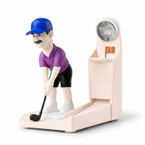 Fuuny PLA Golf Bottle Opener 3D Figurine with Score Board Beer Cap Launcher Desktop Bottle Opener Bar Accessories