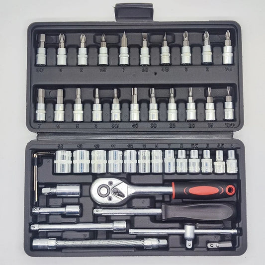 46pcs 1/4 Inch Drive Socket Set - Improve Center