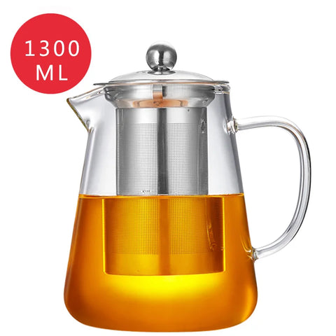 Heat Resistant Glass Teapot - Improve Center