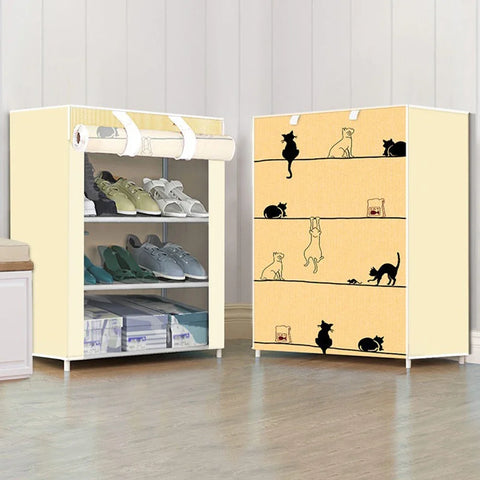 Shoe Cabinet Dustproof Fabric Organizer - Improve Center