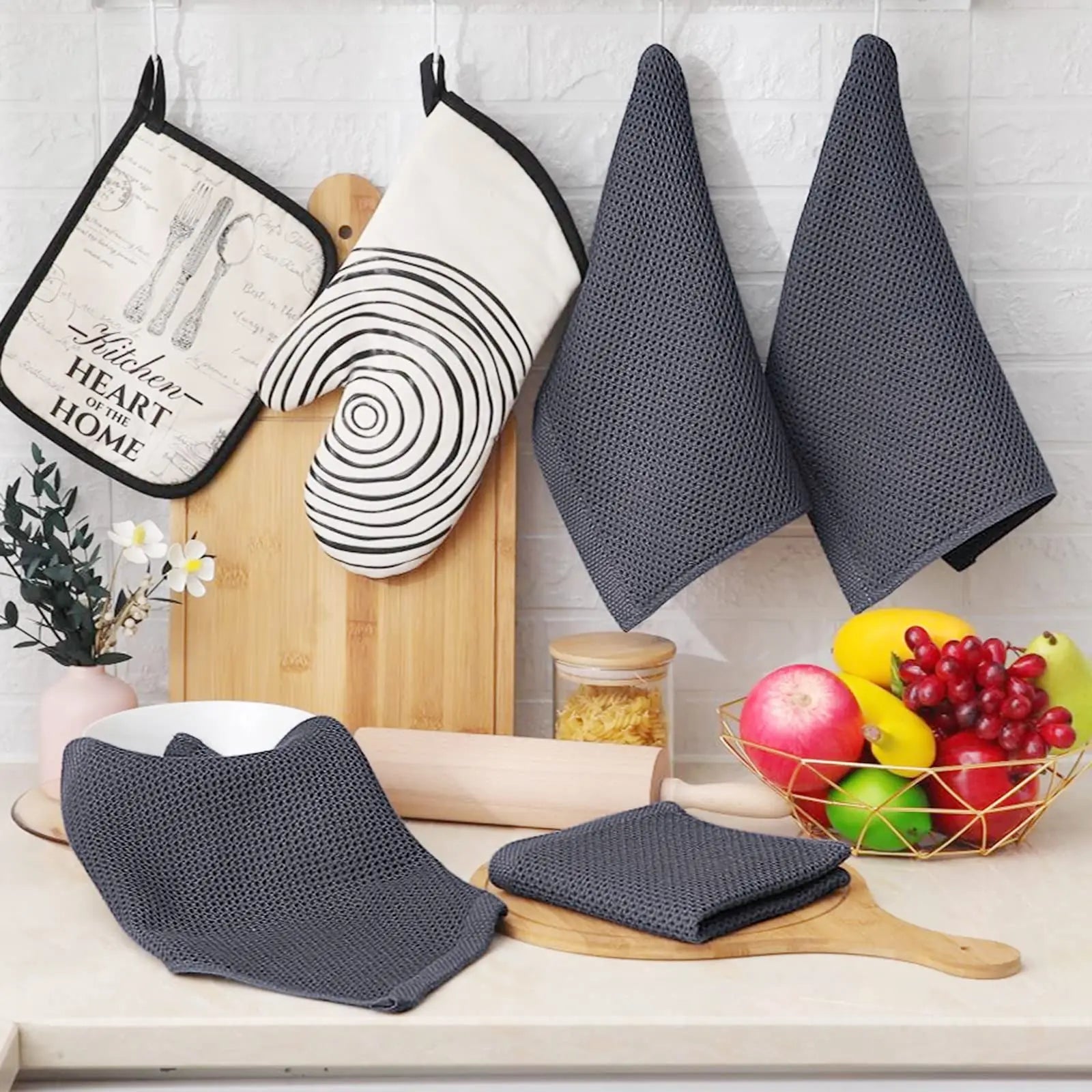 100% Cotton Waffle Weave Dish Cloths