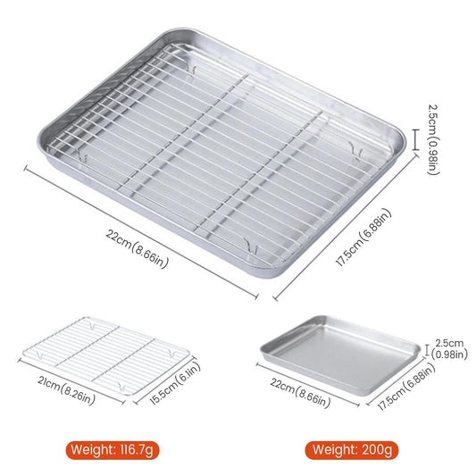 Stainless Steel Baking Pan Tray - Improve Center