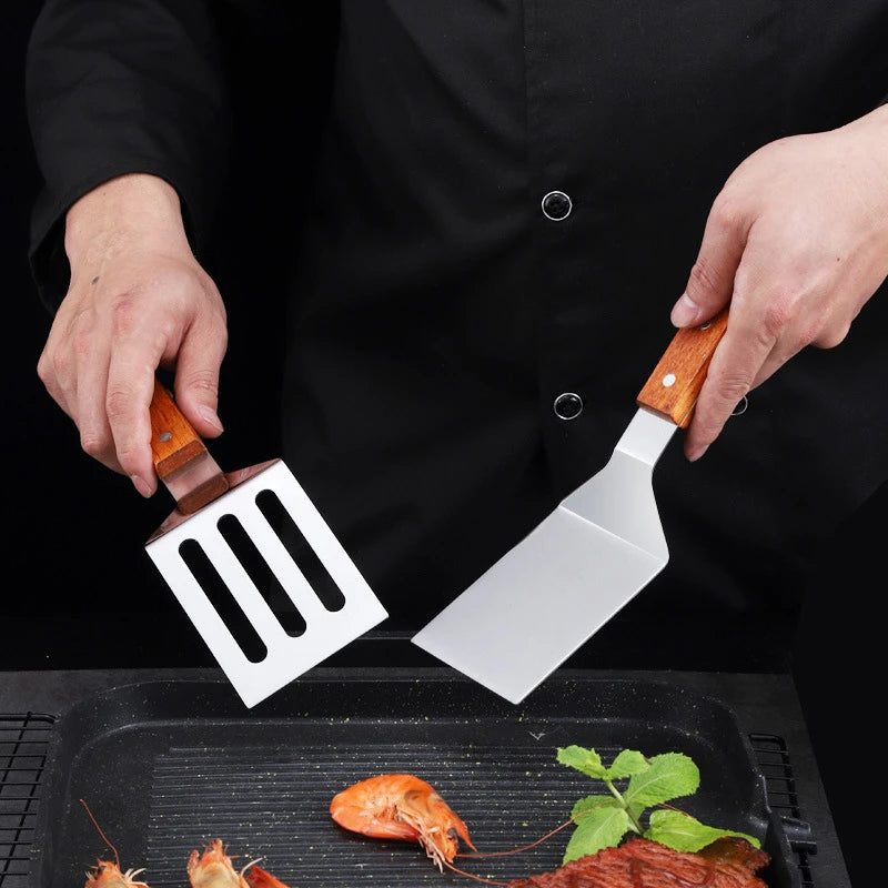 Stainless Steel Spatula with Wooden Handle