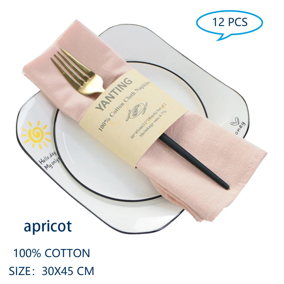 12 30x45cm Table Cloth Napkins - Improve Center