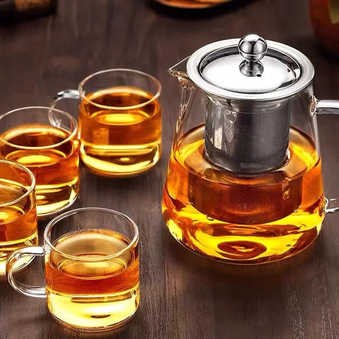 Heat Resistant Glass Teapot - Improve Center