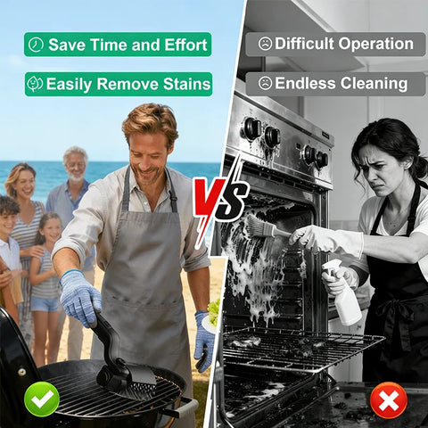 3-Speed Electric BBQ Grill Brush with Adjustable 180° Cleaning Head