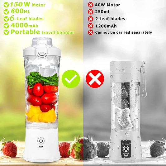 New Portable Blender 600ML Electric Juicer - Improve Center