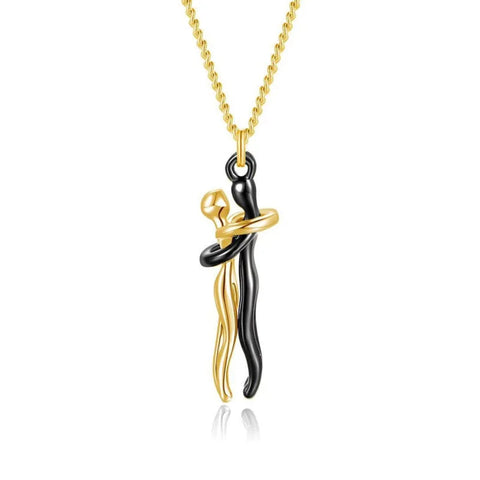 Couple Hugging Necklace - Improve Center