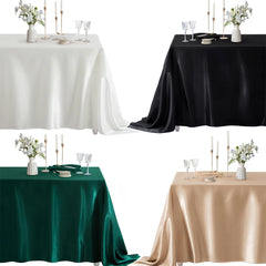 New Satin Tablecloth Wedding Table