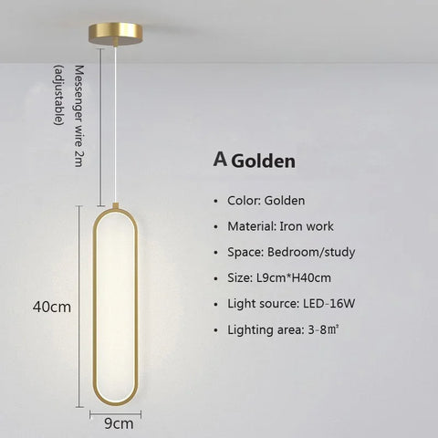 Modern Minimalist LED Pendant Light - Improve Center