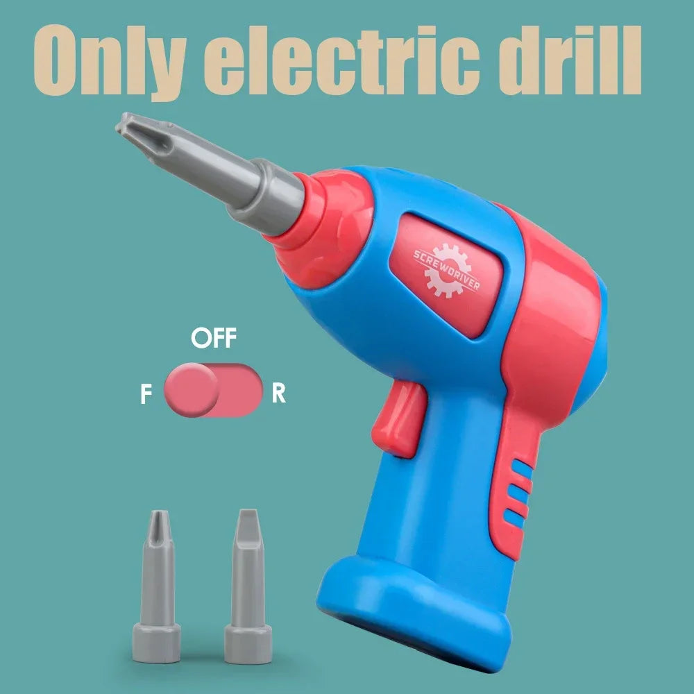 Electric Set Drill Screw Kids Toy