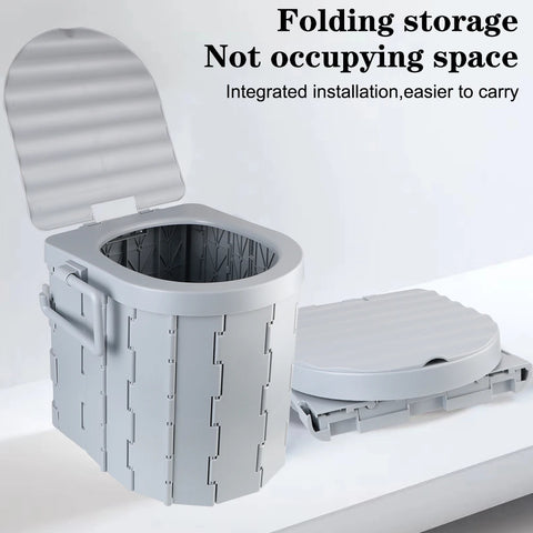 Foldable Travel Toilet – Compact Outdoor Potty for Camping & Emergencies