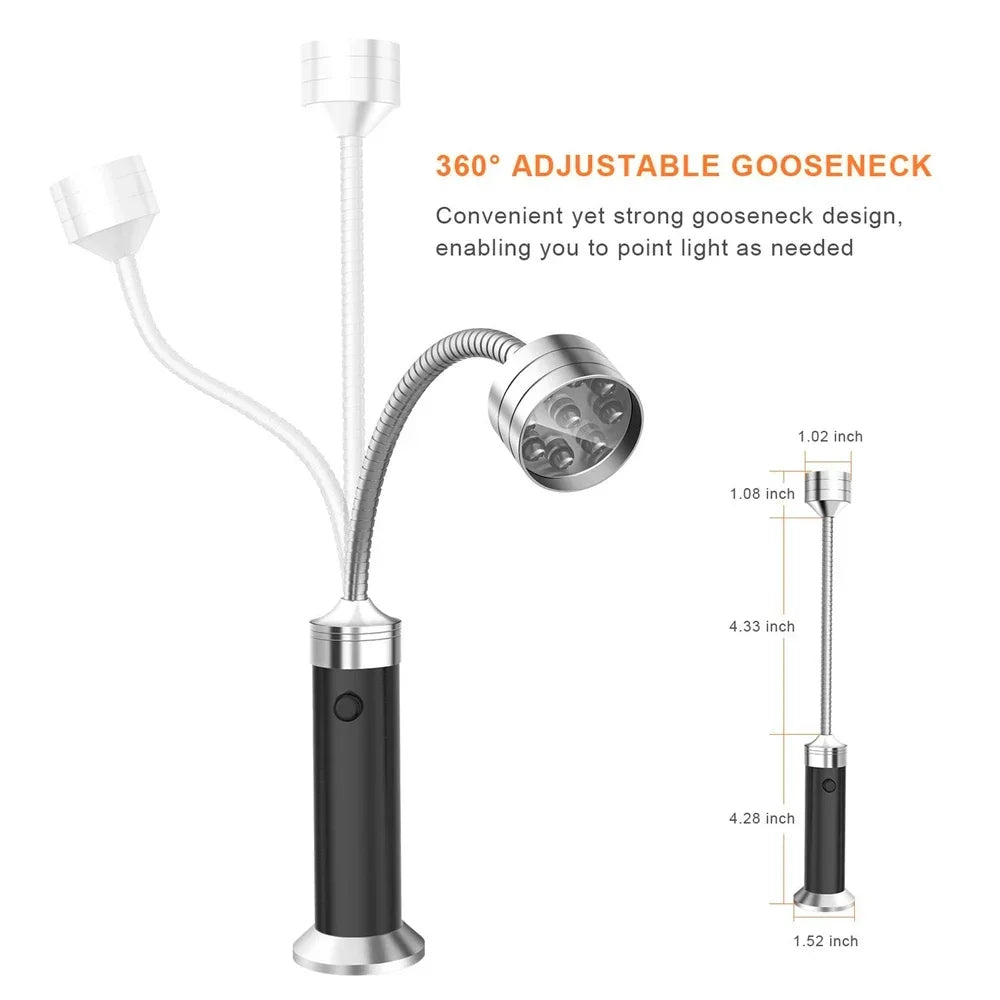 Heat-Resistant Gooseneck Grill Lamps