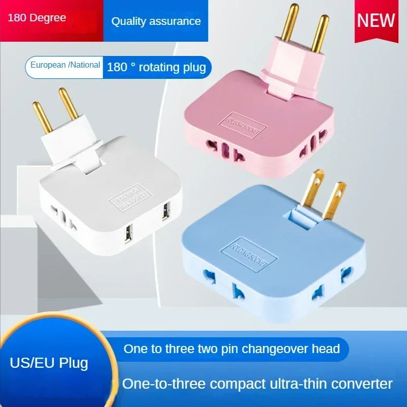 3 in 1 US Extension Plug Multi-Plug