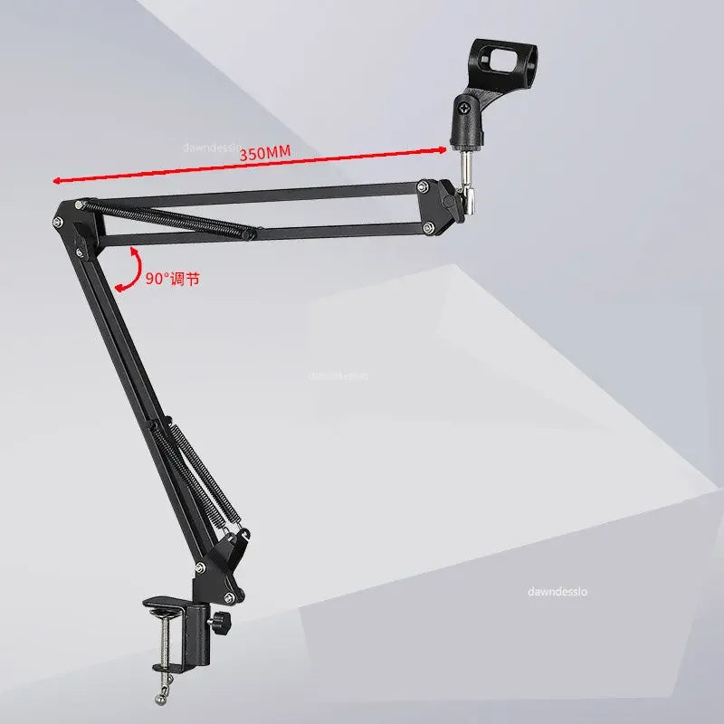 Adjustable Microphone Suspension Boom Scissor Arm Stand for K669 K670 K658 K678 K690,Compact Mic Stand for Broadcasting - Improve Center