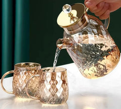 Large Capacity Diamond Tea Pot