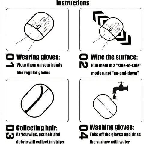 Hair Cleaning Gloves
