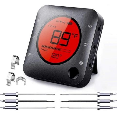 6-Probe Bluetooth Meat Thermometer - Improve Center