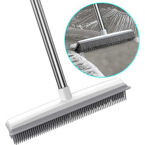 2 in 1 Rubber Broom Carpet Brush - Improve Center