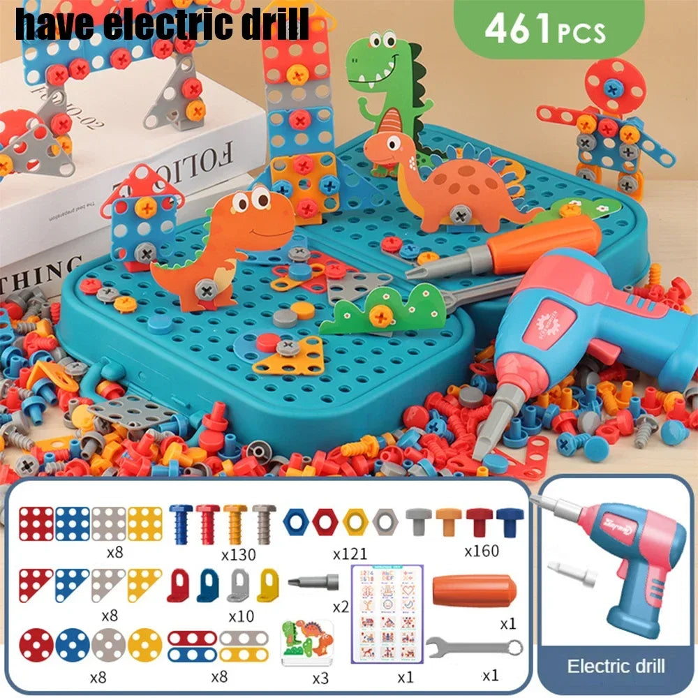 Electric Set Drill Screw Kids Toy - Improve Center