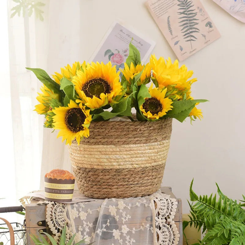 Grass Basket Flower Pot