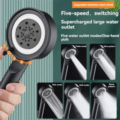 5 Modes Bathroom Shower Head