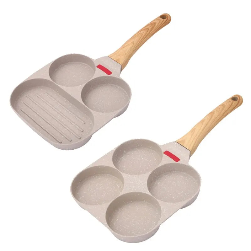 Nonstick 3/4-Hole Omelet Pan