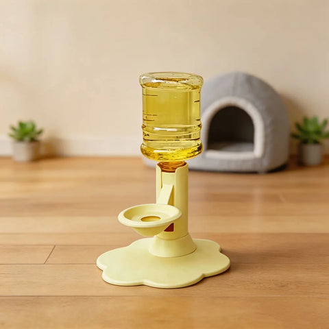 Adjustable Elevated Gravitys Pet Automatic Water Dispenser No Electricity Required With Suction Cup Anti Tipping For Cats Dogs
