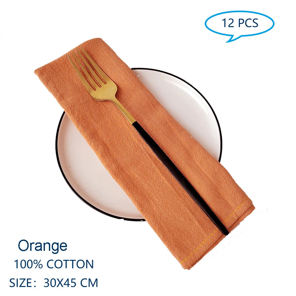 12 30x45cm Table Cloth Napkins - Improve Center
