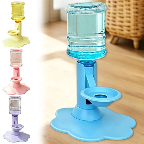 Adjustable Elevated Gravitys Pet Automatic Water Dispenser No Electricity Required With Suction Cup Anti Tipping For Cats Dogs