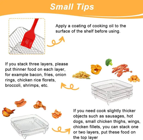 8 inch Air Fryer Racks - Improve Center