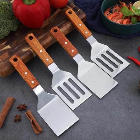 Stainless Steel Spatula with Wooden Handle - Improve Center