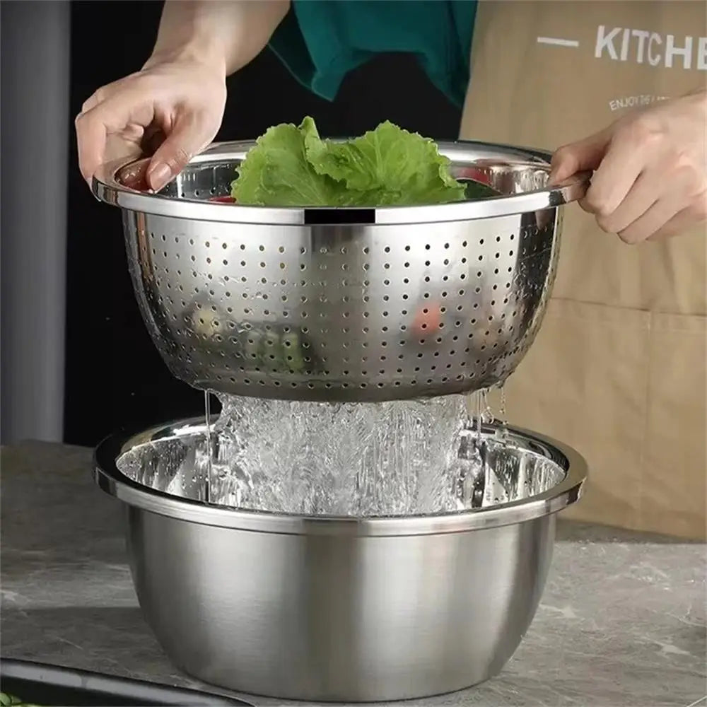 Multi-Purpose Stainless Steel Bowl